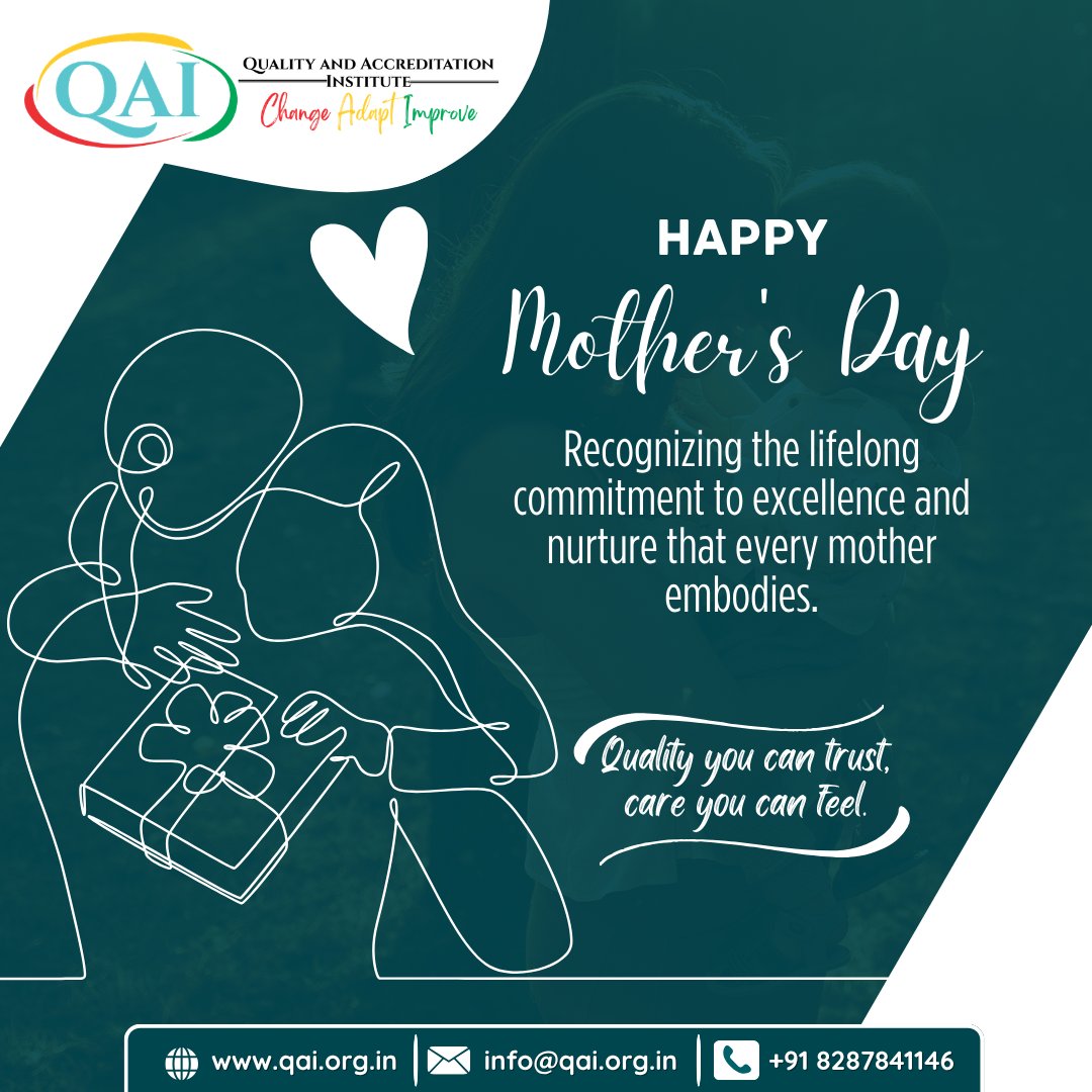 QAI2017's tweet photo. At QAI, we spend our days defining excellence and setting high standards. But today, we pause to honor the one who set the very first standard of care: Mom.

Her dedication is the original benchmark for quality—unwavering, precise, and full of heart.

Happy Mother’s Day https://t.co/2cL0E2VzwP