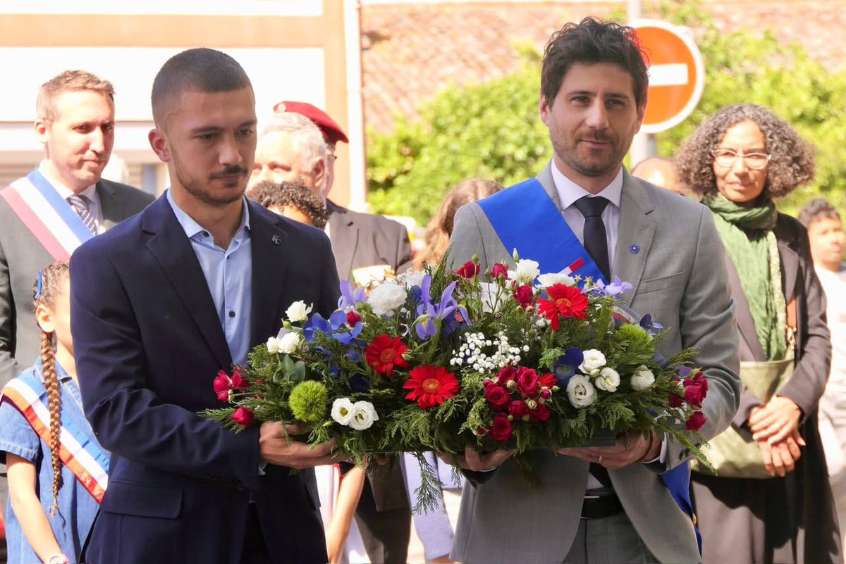 JLeonardelli_'s tweet photo. 🇫🇷 À Saint-Jory, seconde cérémonie du 8 mai placée sous le signe du souvenir et de la transmission. Face aux générations d’aujourd’hui, le devoir de mémoire demeure plus essentiel que jamais ! https://t.co/kSpNl1CFxf