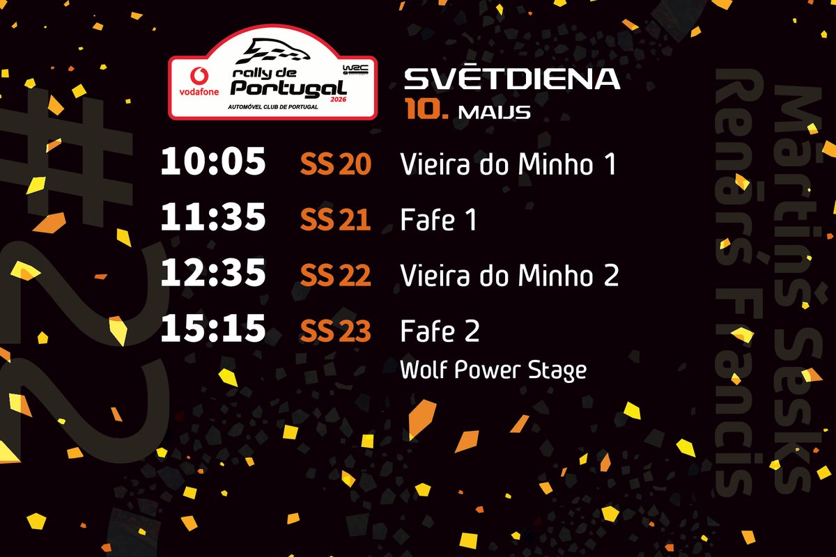LVRally's tweet photo. Garas bija @rallydeportugal dienas, bet nu finišs vairs nav aiz kalniem!
#22SesksFrancis ātrumposmos svētdien startēs otrie.
#WRC #MSport #Portugal https://t.co/HWkrnpBMPh