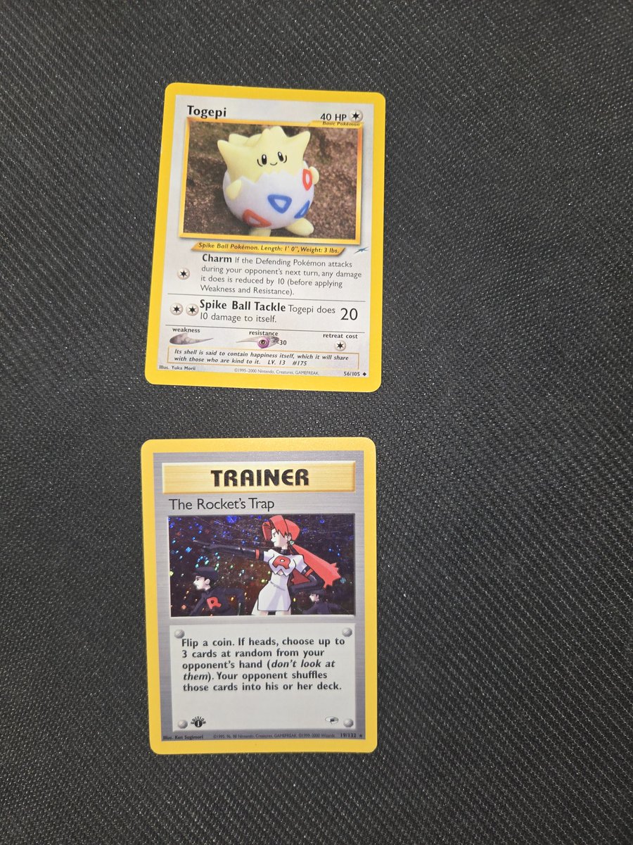 For Sale! Togepi Neo + The Rocket's Trap Holo 1st Edition Price $50  shipped. Thanks!