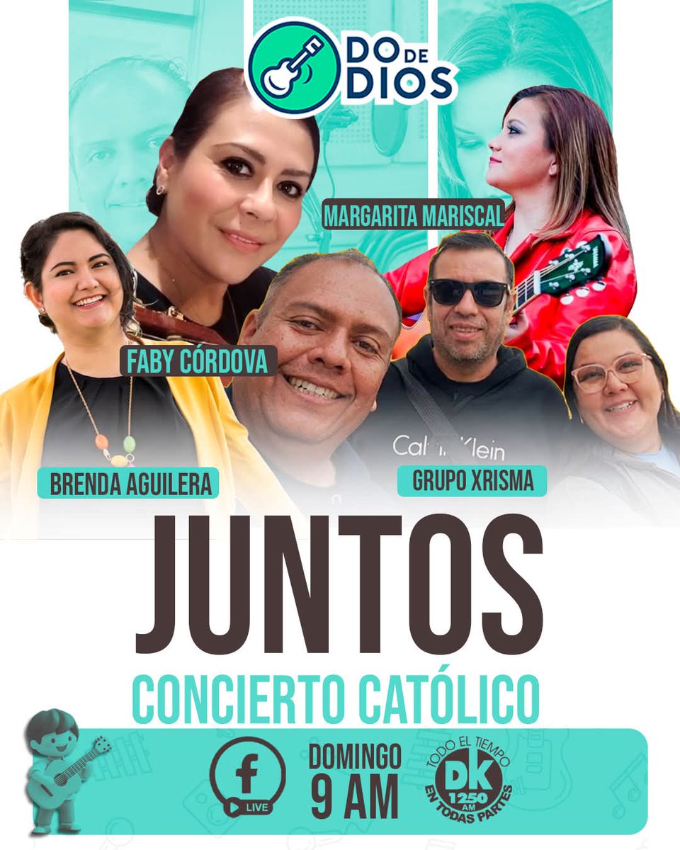jorgesowk's tweet photo. Mañana domingo en #DoDeDios te compatiremos todos los detalles de este próximo concierto ¡Acompáñanos !

Sintoniza a las 9am a través de la DK1250AM, por FB Live en Vive con Alegría y por nuestro canal de Youtube.

#ViveConAlegría #RadioCatólica #MúsicaCatólica #ConciertoJuntos https://t.co/rjBdBd46Ar