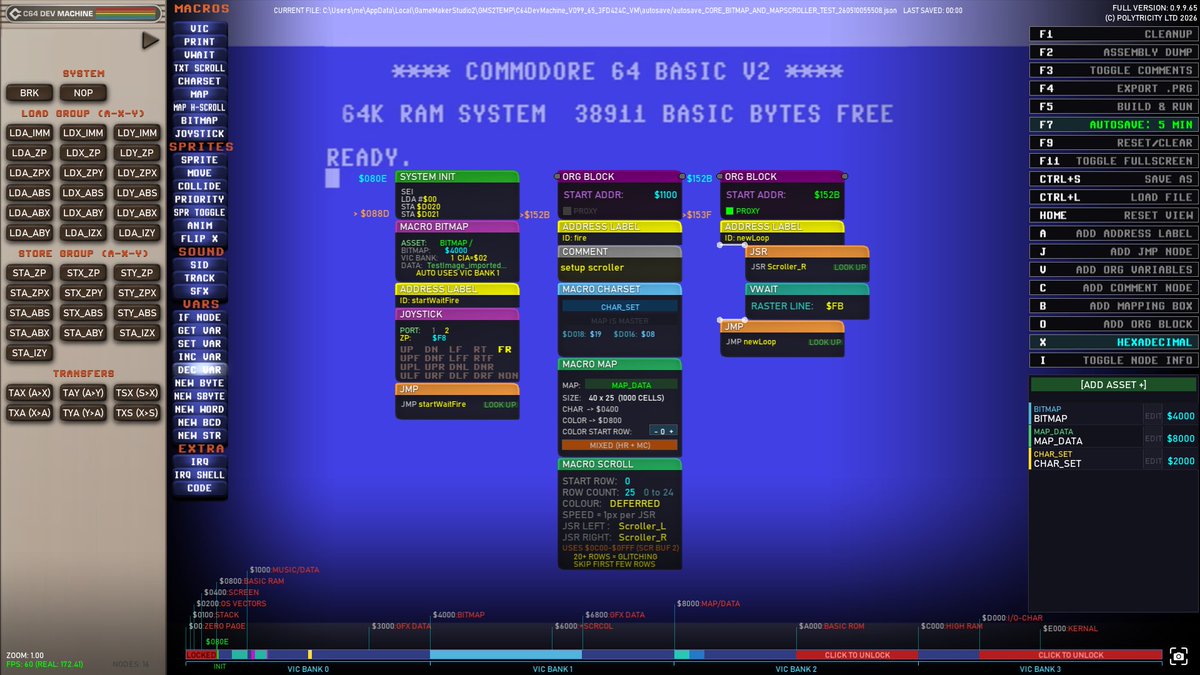 RoRamsay's tweet photo. #C64 Dev Machine with added ability to custom the UI look: https://t.co/xfAJp1cnyK