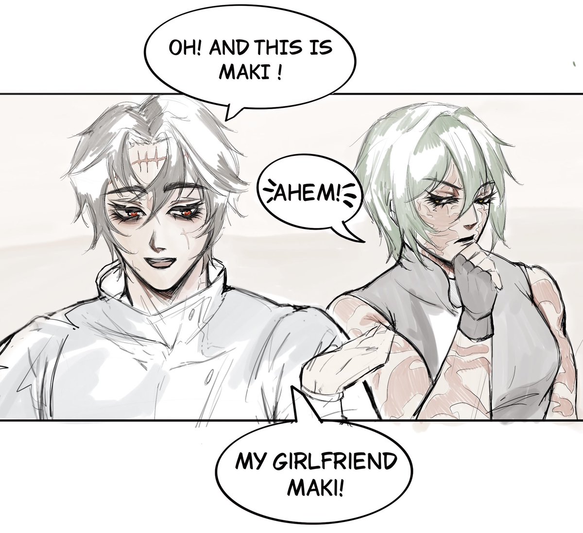 yutamaki as that one kataang panel