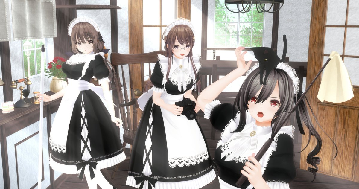 🧹🐈‍⬛🎵 #メイドの日