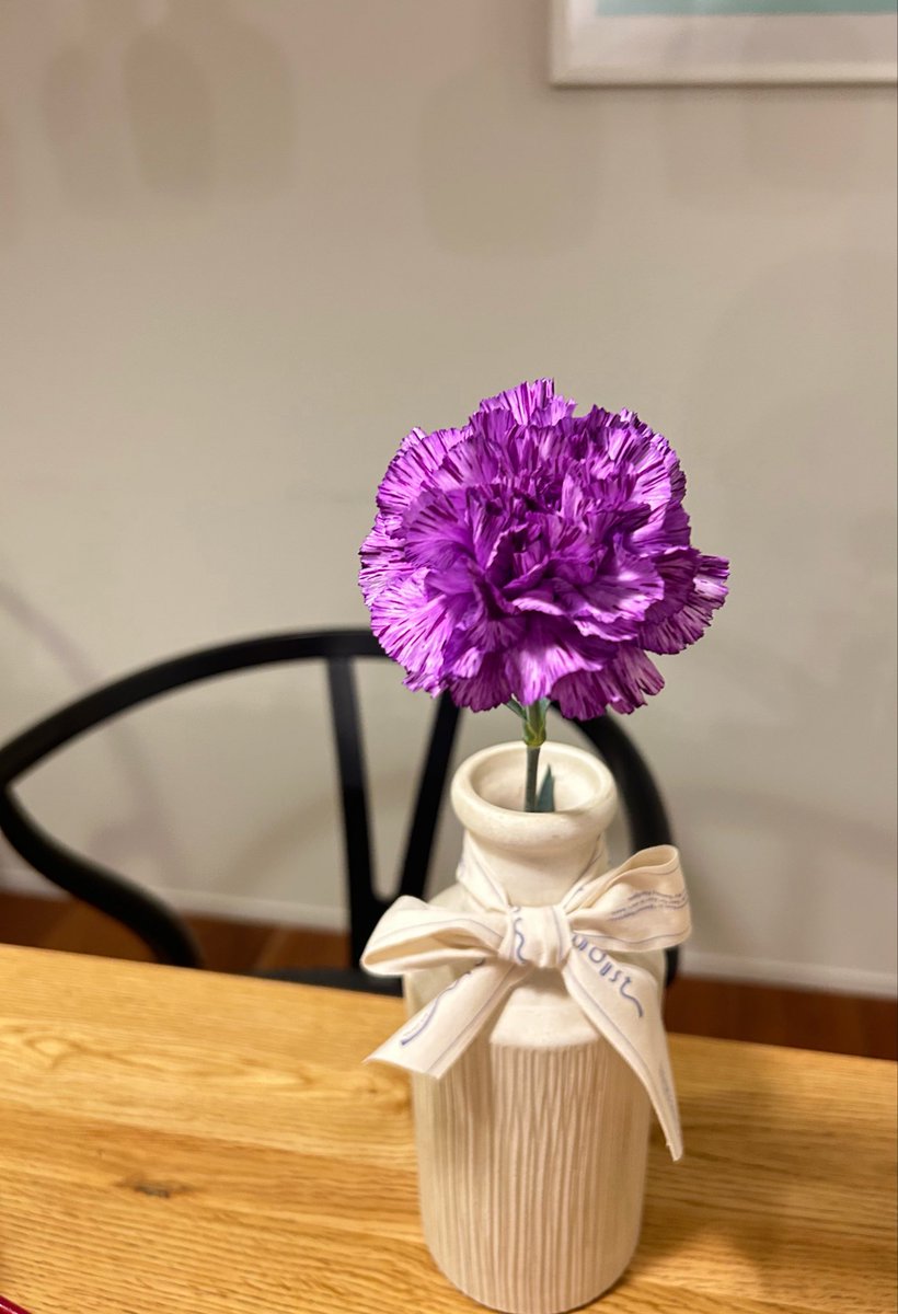 綺麗な紫色のカーネーション💜
どうもありがとう🫶🏻︎
 #母の日