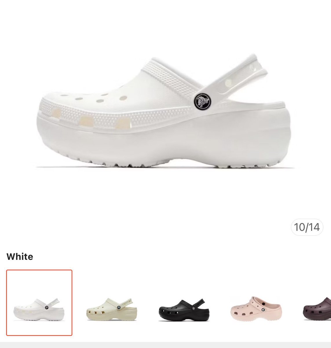 CROCS สีขาว  M6/W8 แท้ 100%
- 600 ฿ ส่งฟรี 
ตำหนิ : หน้าย่น ตามการใช้งาน

#ส่งต่อcrocs #crocsมือสอง #crocs #crocsthailand #ส่งต่อรองเท้าcrocs #ส่งต่อเสื้อผ้ามือสอง #ส่งต่อรองเท้ามือ2 #ส่งต่อรองเท้า #ส่งต่อรองเท้าของแท้ #ส่งต่อเสื้อผ้า #ส่งต่อเสื้อผ้ามือสอง #เสื้อผ้ามือสอง