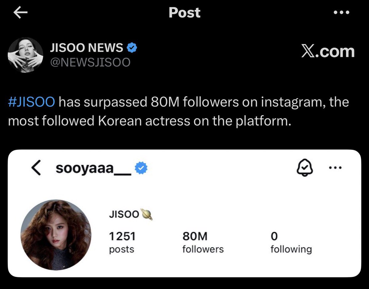 JISOO NEWS tweet media