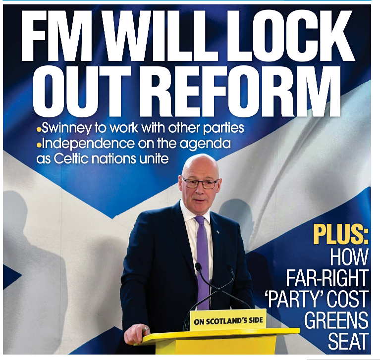 Nearly 400,000 Scots voted for Reform — and the SNP response is basically: your votes don’t count because we don’t like you.

So much for democracy.
The SNP are happy to lecture everyone about “the will of the people” until the people vote the wrong way.