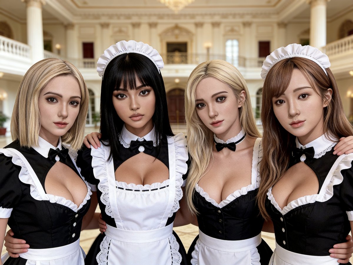 noble1799's tweet photo. I collected all the dolls I bought and dressed them up as maids.

AI is so convenient.

Generated by : 
https://t.co/V8fboZn8S6

#MaidDay #メイドの日 #Shedoll #AndyEvadoll #RZRdoll #Sinodoll #Irontechdoll #MMXdoll https://t.co/rc40ojRsqD