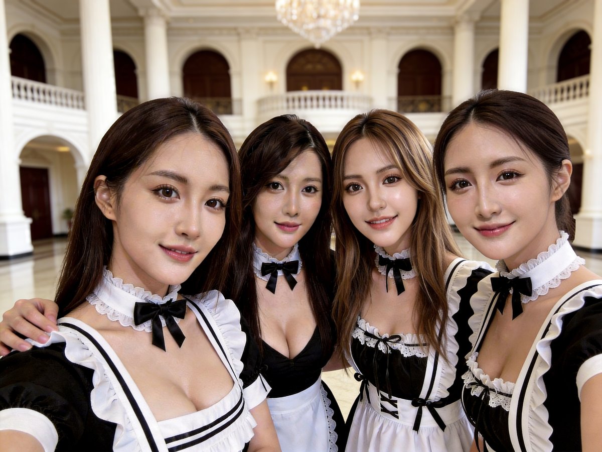 noble1799's tweet photo. I collected all the dolls I bought and dressed them up as maids.

AI is so convenient.

Generated by : 
https://t.co/V8fboZn8S6

#MaidDay #メイドの日 #Shedoll #AndyEvadoll #RZRdoll #Sinodoll #Irontechdoll #MMXdoll https://t.co/rc40ojRsqD