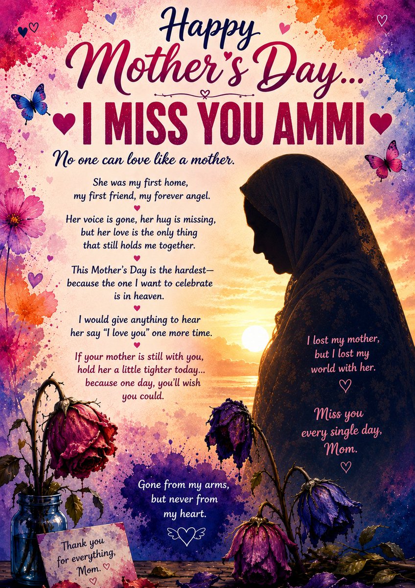 IndianHuman12's tweet photo. This is the saddest Mother's day of my entire life....as i lost my Ammi forever this year. Since then life seems to be empty as an orphan &amp; I always feel all alone without anyone to look after me. I miss you AMMI.... Shall meet you in heaven with Abbajaan. 
#MothersDay https://t.co/p5gFOBXKST