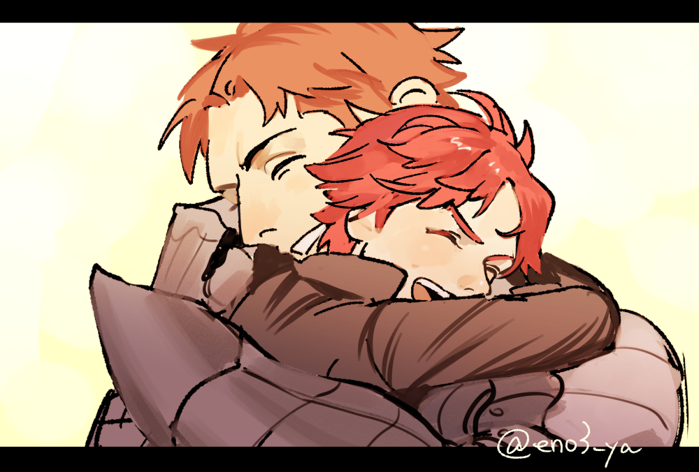 eno3_ya's tweet photo. 父上だいすき（子マイとマティアス） https://t.co/bf7plZjqHh
