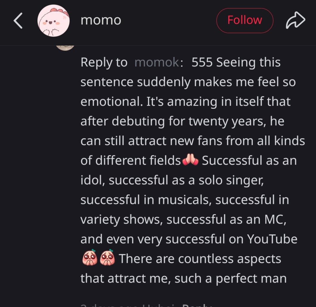 It's really nice to read compliments like that about Kyu😊
He’s successful as an idol, a solo singer, a musical actor and an entertainer. More accurately, whatever field he turns to, he succeeds and carves out a definite place for himself. He also has a family that loves him