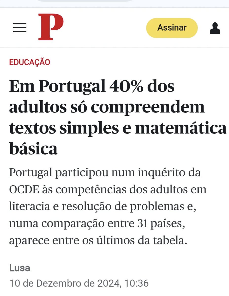 antibesteirol's tweet photo. @expresso Não me admira em nada os comentários. https://t.co/W2YjwAqUVE