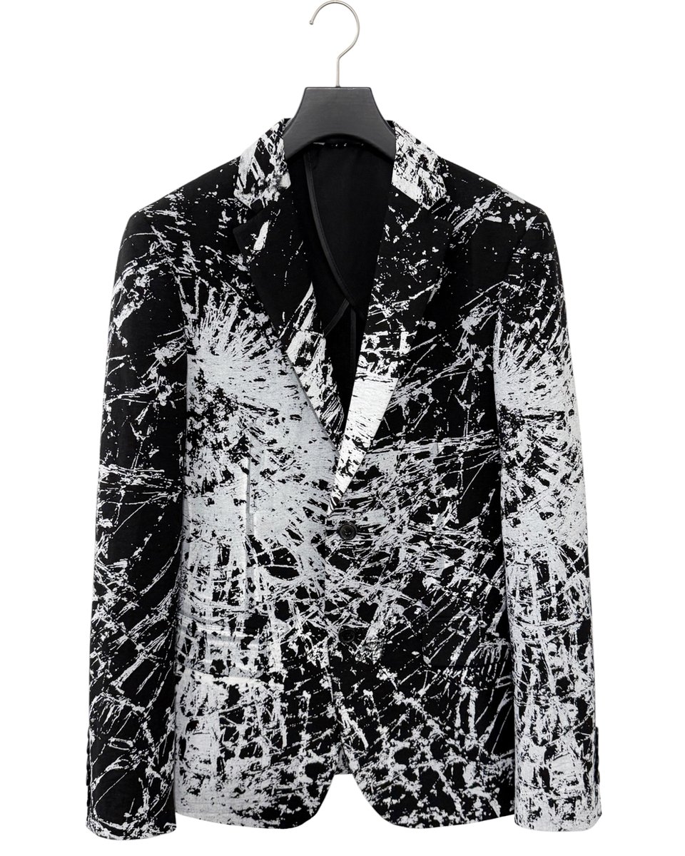 ☆NEW ARRIVAL☆ 【HARRISON WONG】 Blazer With Overall Broken Glass