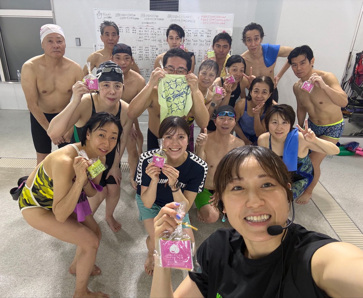 swim_clover's tweet photo. #スイクロ #クローバー #KAT 🐸🍀
今週も週末の練習会お疲れ様でした♪

来週は川崎・江戸川に数名出ます！
この土日は追い込んで、
ここから少し調整していきましょう♪

ミドル・ディスタンスはもう少し
泳いで良いかな〜😆🍀👍笑 https://t.co/h6Bp382yFw