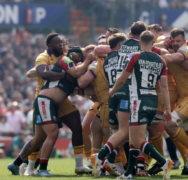 18stephenm's tweet photo. Watching game back, Nicky Smiths straight out ABC club mould, 1st at every scuffle going to be a lose
But impressed again AVDF way hes kicked on since 6N break, solid in scrum & bangs people in D similar to Heyes
Know Mako coming but could see him becoming 1st choice
#LEIvNOR https://t.co/98P7QKa5hU