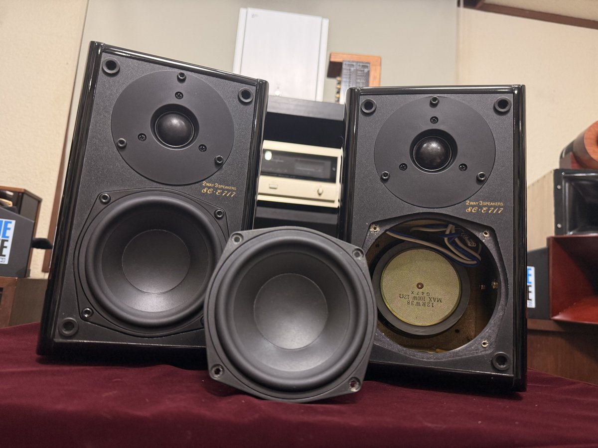 実はダブルウーハーだったDENON SC-E717スピーカー🔈 2ウェイ3