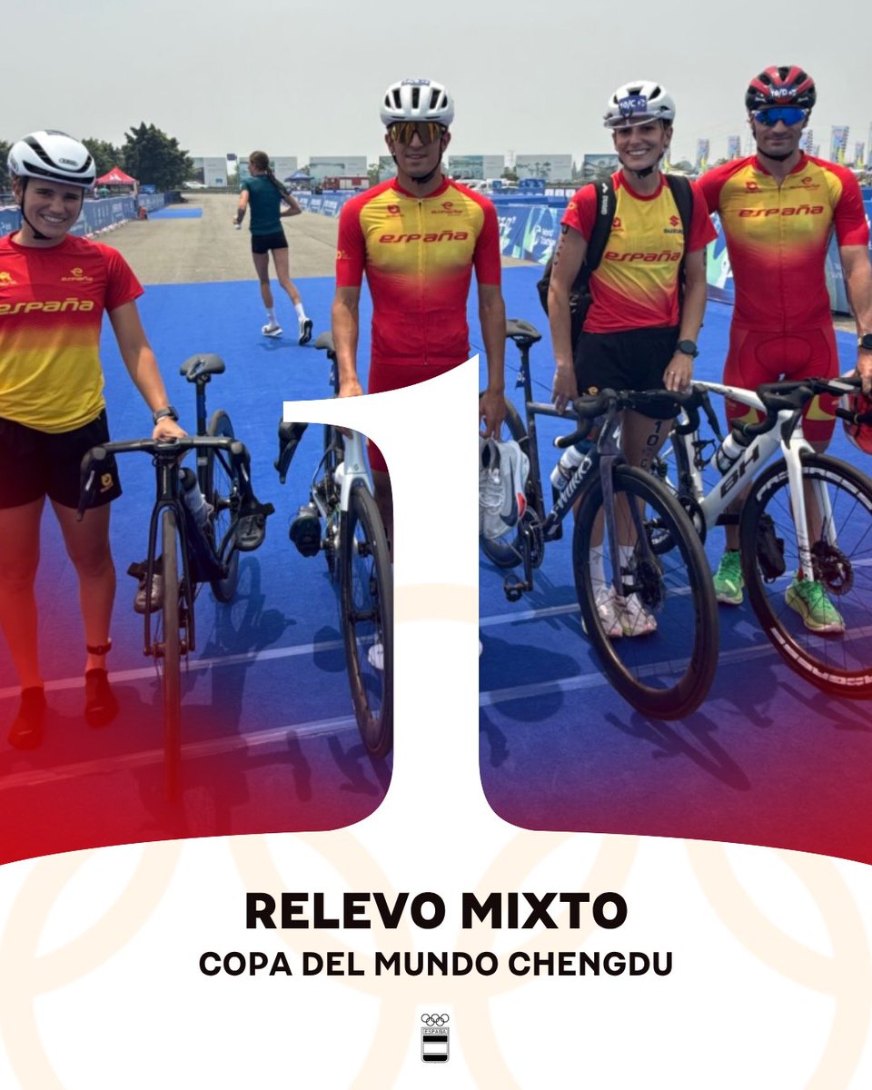 🥇🥇 ¡𝑺𝒐𝒏 𝒅𝒆 𝒐𝒓𝒐!

❤️‍🔥 ¡El 𝒆𝒒𝒖𝒊𝒑𝒂𝒛𝒐 de relevo mixto de triatlón logra la victoria en la 𝐶𝑜𝑝𝑎 𝑑𝑒𝑙 𝑀𝑢𝑛𝑑𝑜 𝑑𝑒 𝐶ℎ𝑒𝑛𝑔𝑑𝑢! 
👏 𝘼𝙣𝙖 𝘾𝙖𝙧𝙗𝙖𝙡𝙡𝙤, 𝙋𝙚𝙡𝙖𝙮𝙤 𝙂𝙤𝙣𝙯𝙖́𝙡𝙚𝙯, 𝙎𝙖𝙧𝙖 𝙂𝙪𝙚𝙧𝙧𝙚𝙧𝙤 𝙮 𝘼𝙣𝙩𝙤𝙣𝙞𝙤 𝙎𝙚𝙧𝙧𝙖𝙩