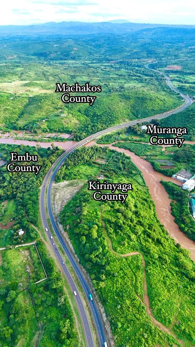 This is Sagana Bridge. It acts as a border for four counties and three different communities.