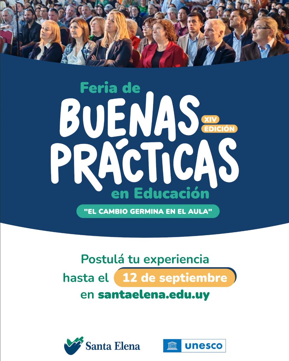 PCayota's tweet photo. Animate :  de actor docente a autor de tu creatividad. Para hacer visible lo invisible. Compartiremos mano a mano con Meirieu. 

👋🏻 Se acerca una nueva Feria de Buenas Prácticas, postulá tu experiencia hasta el 12 de septiembre en https://t.co/YhamE46DSu 😃 ¡Nos vemos pronto! https://t.co/B01njOsaQi