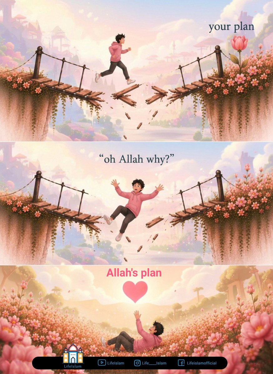 life____islam's tweet photo. Allah will surprise you in the most unexpected ways. Sabr may feel heavy now, but what Allah has written for you will be worth every moment of waiting. Every delay carries hidden mercy, and soon you’ll see how perfectly everything was planned by the One who never makes mistakes. https://t.co/KJ3Imw9Xcb
