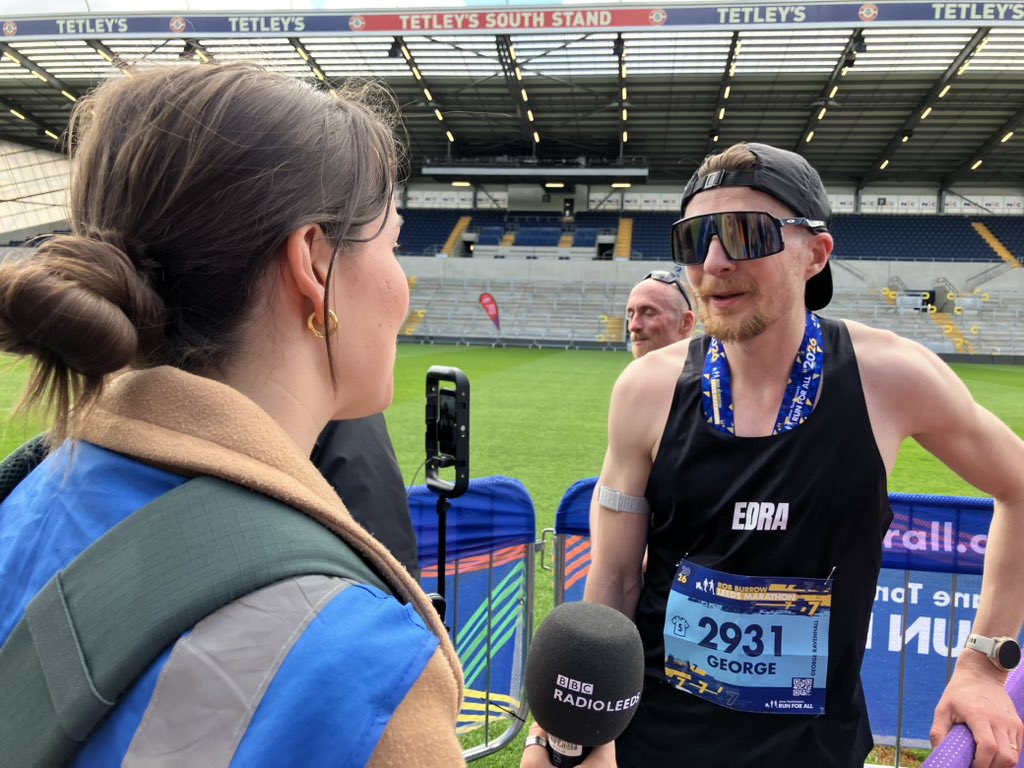 newsgirlTracyG's tweet photo. George Ravenhall has just won the Rob Burrow Leeds Marathon in a time of 2.26.33 🥇

Tom Charles came second in a time of 2.27.09. 🥈

@BBCLookNorth @BBCLeeds #RunForRob #RobBurrowLeedsMarathon https://t.co/2HA5noIYp9