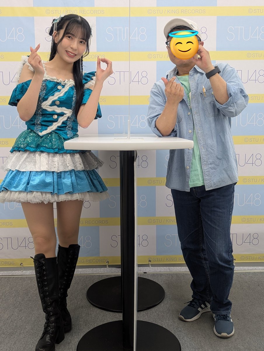 Kamioshi345's tweet photo. 2026.05.10
#STU48
#谷口茉妃菜
#まひちゃん

すだちでキュンポース　3回連続でした。
勝手に四国観光大使の公演衣装、かわいいねー https://t.co/n8CK5hHaeN