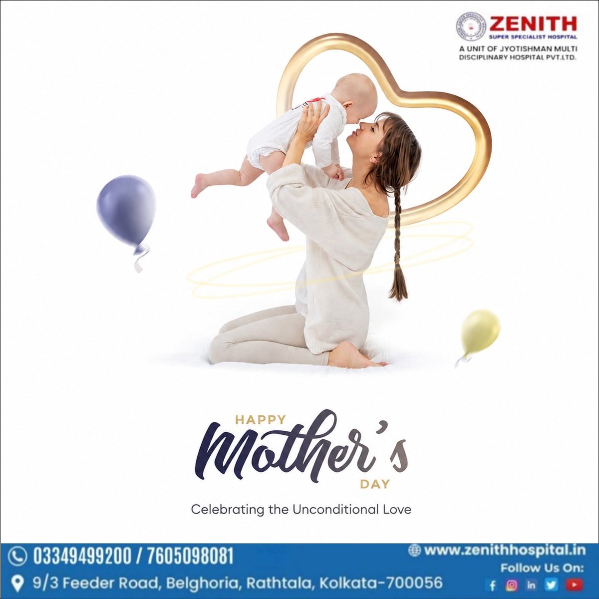 ZenithHospitals's tweet photo. Happy Mother's Day. 💕 This Mother's Day, Zenith Hospital wishes every mom good health, happiness, and peace. ❤️

#HappyMothersDay #MomLove #Wellness #ZenithHospital https://t.co/5tHe6rWHOK
