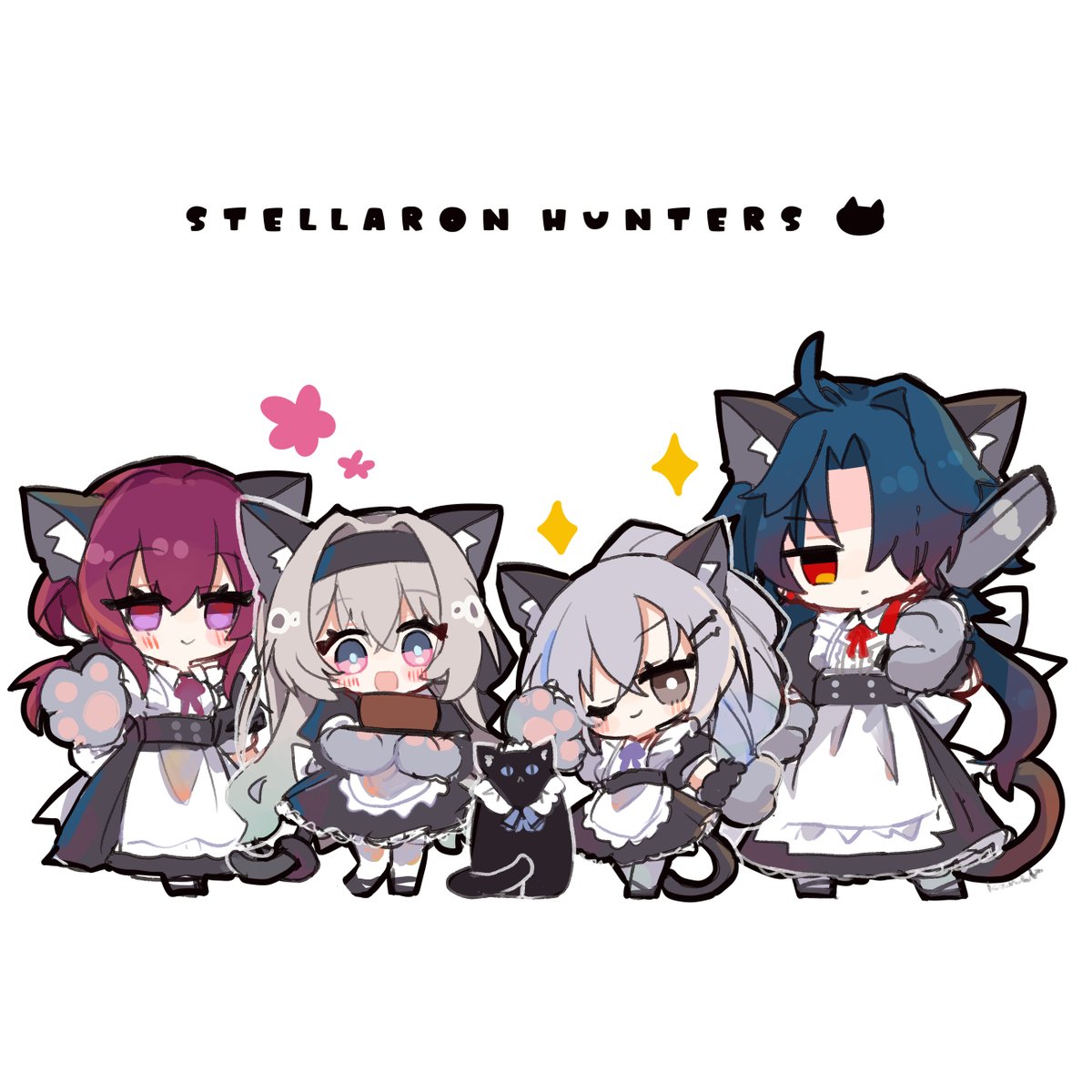 メイドの日！なので、＼ネコミミメイド星核ハンター／
※一部女装注意