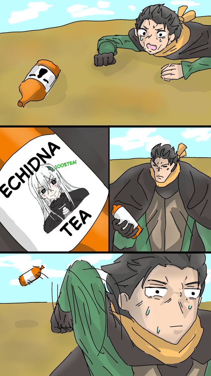kulokiw67's tweet photo. Echidna tea
 #rezero #subaru #echidna https://t.co/APM9T1K6oU