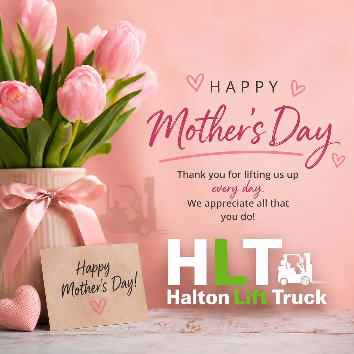 HaltonLift's tweet photo. Thanks for Lifting us up every day! Happy Mothers Day! 

#mothersday #forkliftmomma #HLT #haltonlifttruck #forklift https://t.co/dziZIPpiyq