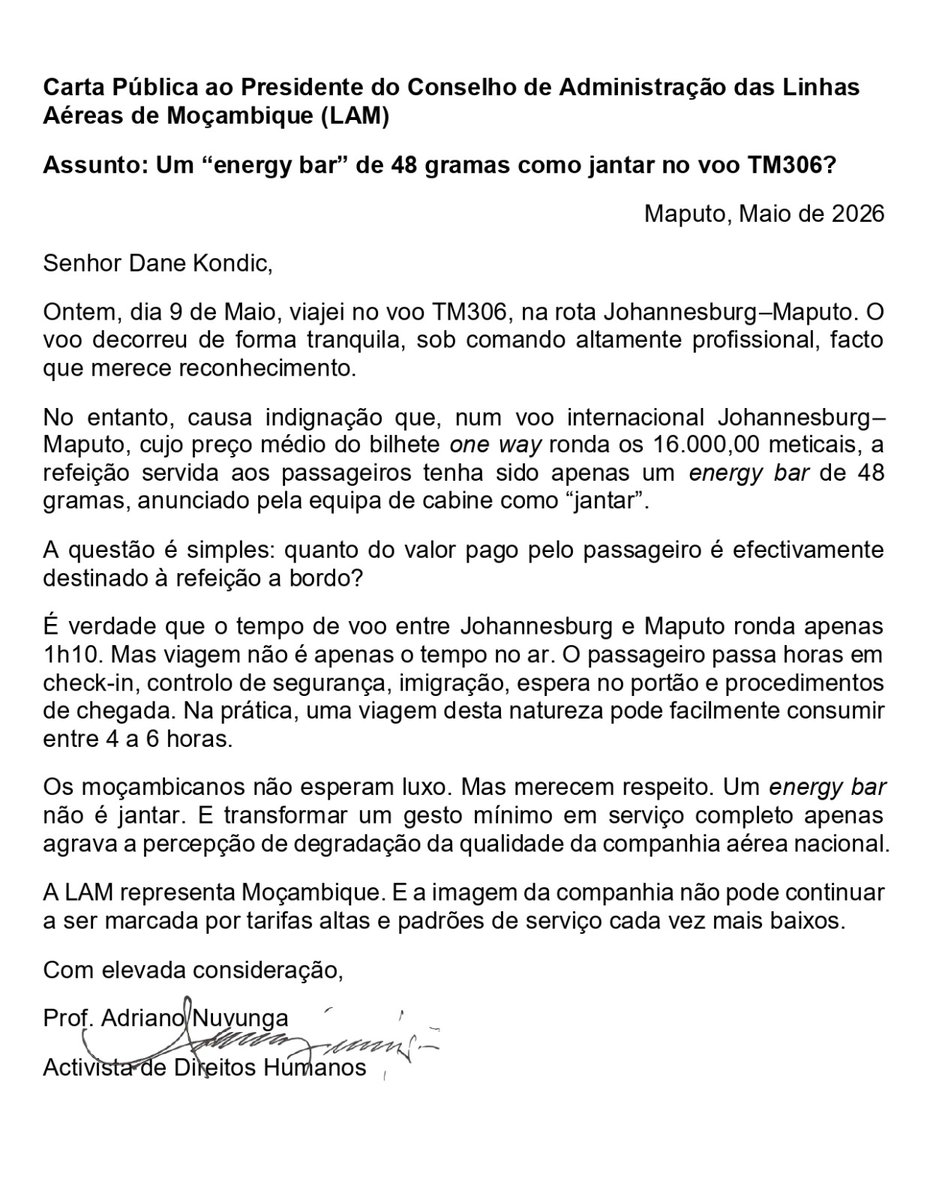 Prof. Adriano Nuvunga tweet media