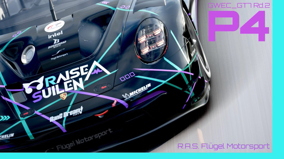 Flugel_GT's tweet photo. 2026 #GWEC_GT7 Rd.2
PRO-AM CLASS

Starting Positions

P4 - #4 R.A.S. Flügel Motorsport Porsche 911 GT3 R @toms_36_Supra 

#GT7
#V1Flugel https://t.co/uHG8EL6Pry