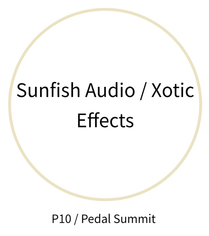 soundmesse's tweet photo. 【サウンドメッセ2026 出展社紹介】
■Sunfish Audio / Xotic Effects
Booth No. P10 / Pedal Summit Zone

出展商品は下記リンクよりチェック!!!
https://t.co/PBVmsQTTyr

《会社概要》
会社名:PCI Japan
住所:〒107-0052
東京都港区赤坂8-12-12
TEL:03-3556-4546

ホームページ:
https://t.co/32CazNsjzb
https://t.co/K4mJnbjm3t

https://t.co/NbDtGqUyqG 
#サウンドメッセ #soundmesse #大阪イベント #楽器
#guitar #bass #acousticguitar #ukulele #japan #osaka #osakajapan