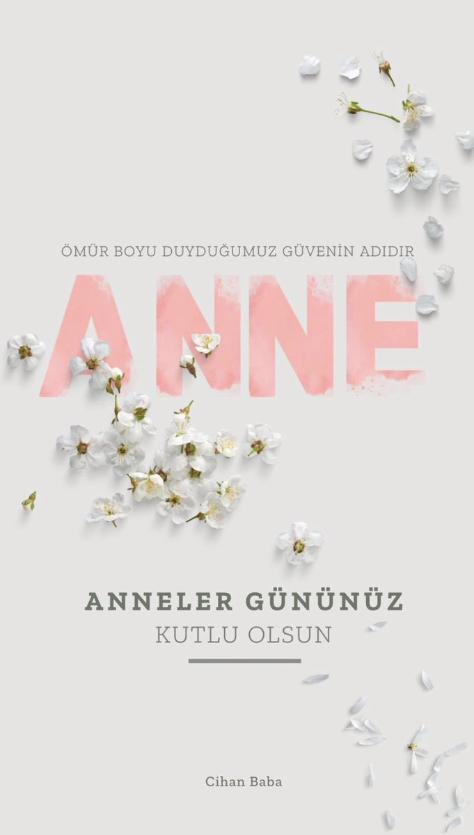 CihanbabaBaba's tweet photo. Hayatımıza yön veren tüm annelerin ve anne adaylarının günü kutlu olsun. 🌸 https://t.co/IZOIvAJnqc