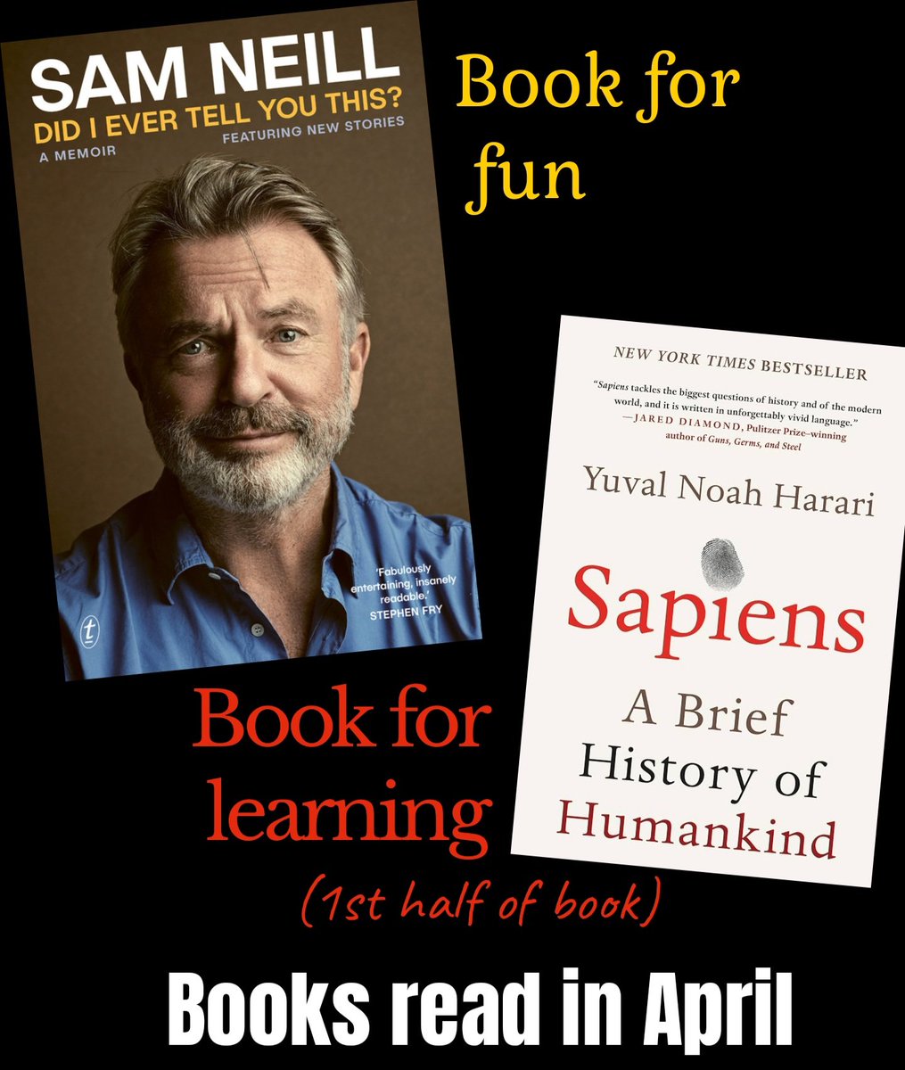 BecWest81's tweet photo. See image for my April book update. X doesn't give me enough text space and I will not minimise my adoration for Sam Neill's memoirs ♥️ I envy the people who get to enjoy this for the first time. 📖 @TwoPaddocks https://t.co/XC692Bqewg
