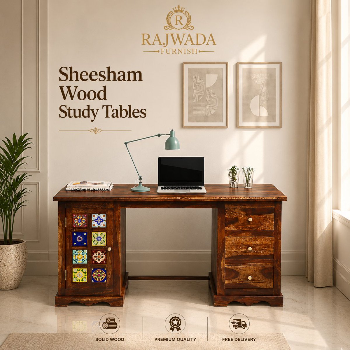 rajwadafurnish's tweet photo. Upgrade your workspace with timeless craftsmanship
Anamika Sheesham Wood Study Table β made from premium solid Sheesham wood for strength, durability & natural elegance.
Perfect for home & office use.
Shop now π
https://t.co/jkm7Xu0hr1
#StudyTable #SheeshamWood #SolidWoodFurniture #HomeOffice #RajwadaFurnish #Furniture