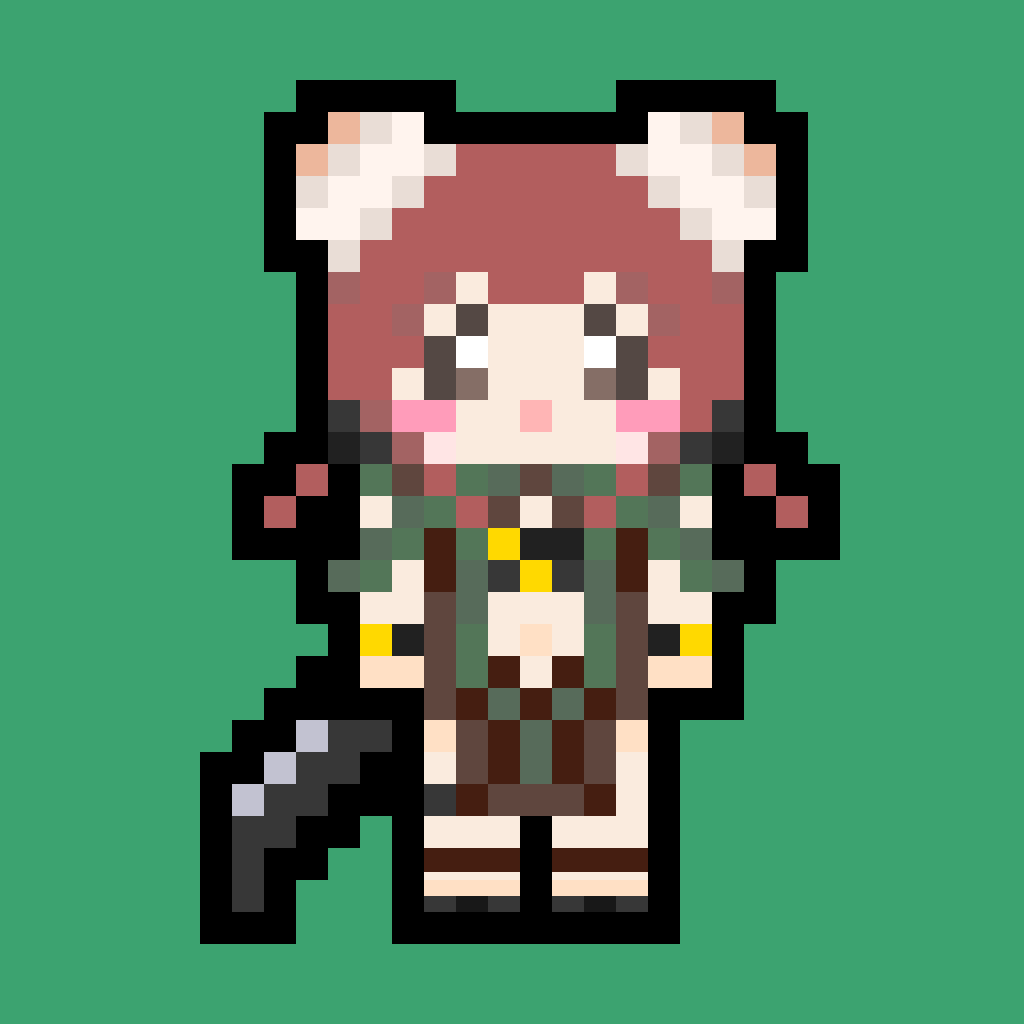 🐱&amp;🐲
#ドット絵 
#pixelart
#魔法少女育成計画
#まほいく