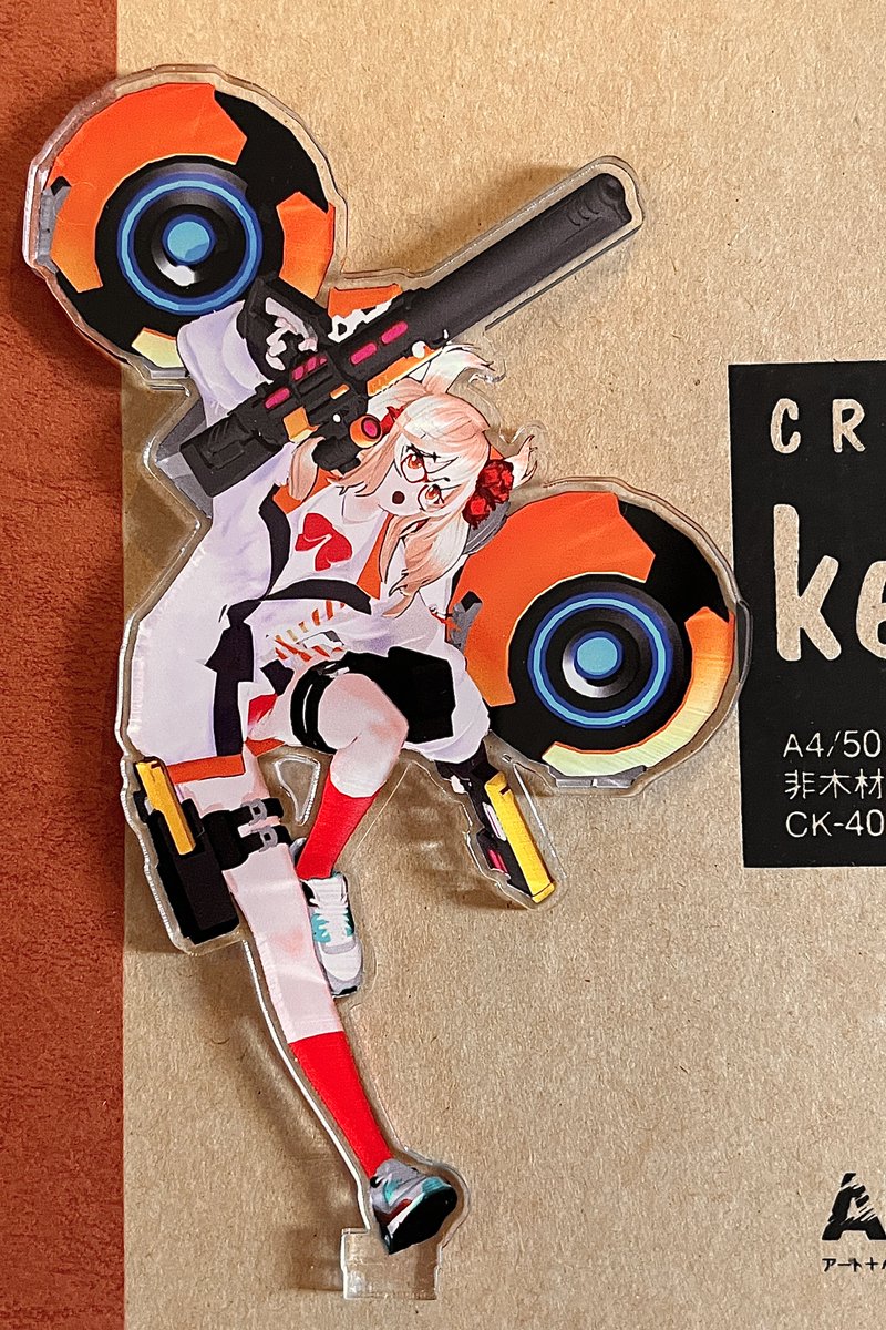 KuronekomaruXP's tweet photo. 注文しとったアクリルスタンドが来た。

ゴッホのゲーム内で立ててるコラボ画のアクスタと同一デザインの物だ。
それとイヴ単体の物をひとつ。

たまらん！！
(๑•̀ㅂ•́)و✧

高画質な素材画像を提供してくださった、きよみの姉さん(@elecode_616 )に感謝！！
( ๑ｰ̀ ֊ ｰ́ )人

#エレクトリアコード #エレコド