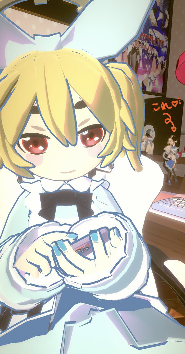 KuronekomaruXP's tweet photo. 注文しとったアクリルスタンドが来た。

ゴッホのゲーム内で立ててるコラボ画のアクスタと同一デザインの物だ。
それとイヴ単体の物をひとつ。

たまらん！！
(๑•̀ㅂ•́)و✧

高画質な素材画像を提供してくださった、きよみの姉さん(@elecode_616 )に感謝！！
( ๑ｰ̀ ֊ ｰ́ )人

#エレクトリアコード #エレコド