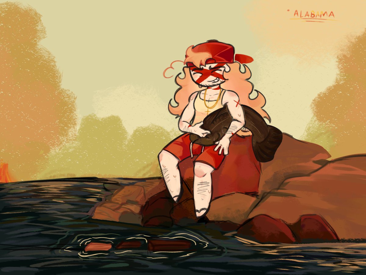 wellafterfall's tweet photo. Heart of the south
#Countryhumans #statehumans https://t.co/e2rrxpiulS