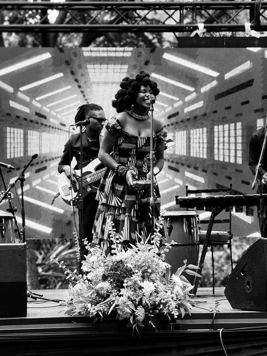 MaryAnibal's tweet photo. On Friday I was greatly honored to perform at this year’s EU Day celebrations. It was truly special performing my song Gogoride alongside Her Excellency @HagemannKatrin  Ambassador of the @euinzim Grateful for the special moment. 🇪🇺🇿🇼
📸: @salty_visualz @DerrickManieca https://t.co/7MKBGXgKuX