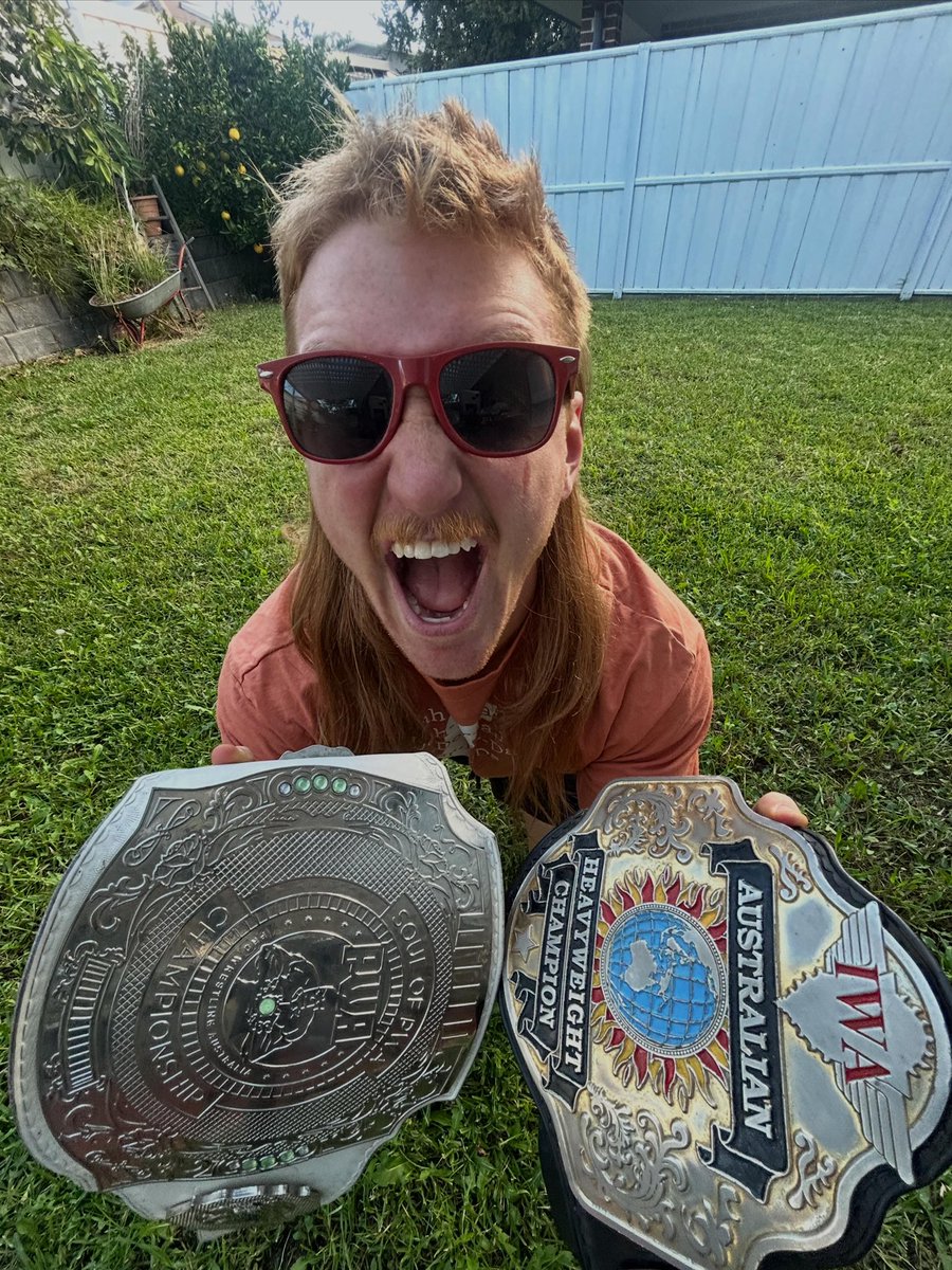 TuckmanThe's tweet photo. MAKIN AUSSIE WRESTLING HISTORY https://t.co/1Z2aN8mjxC
