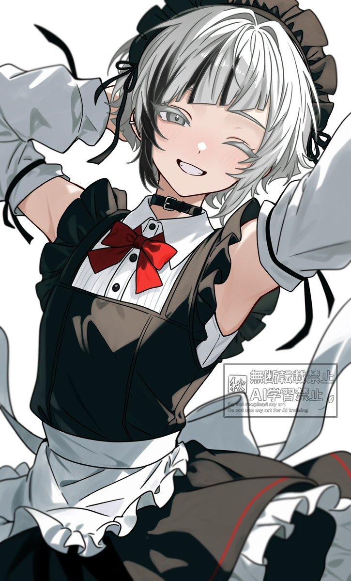 #メイドの日  #oc 
🤍『ボク、最高にキュートでしょ〜？？』