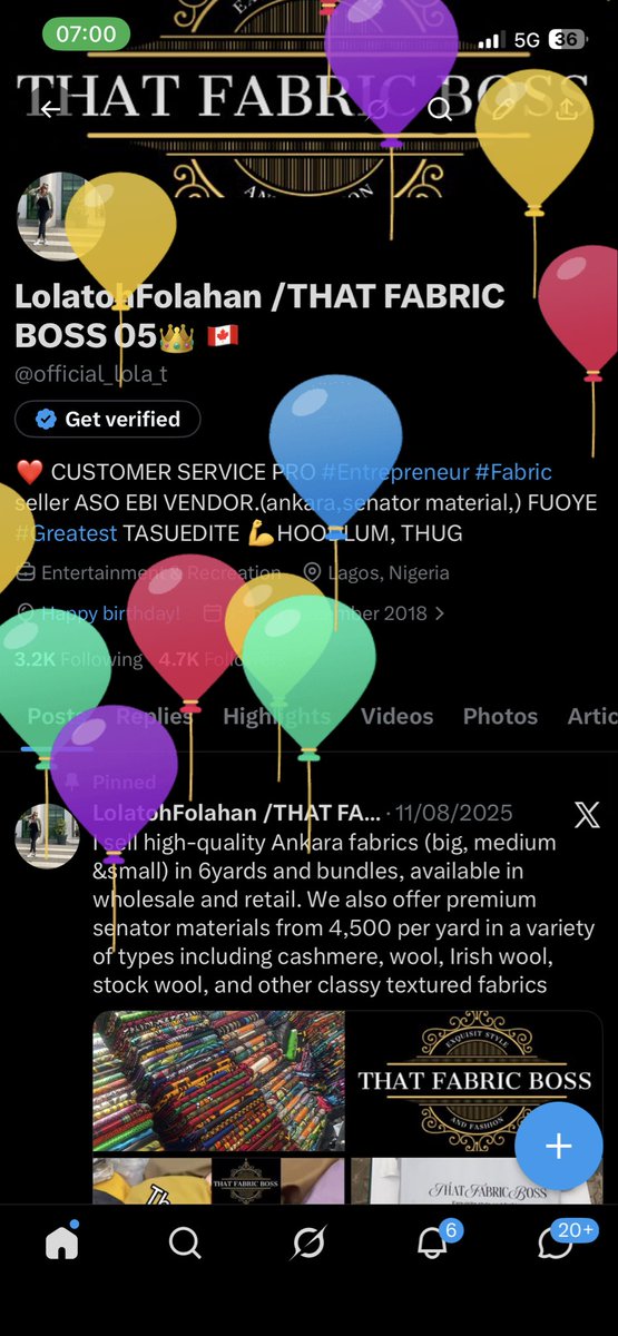 LolatohFolahan /THAT FABRIC BOSS 05👑 🇨🇦 tweet media