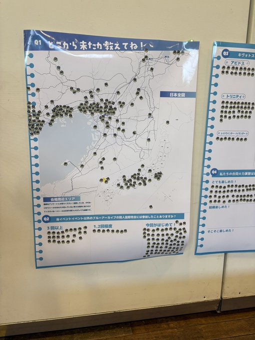 神戸ブルアカオンリーおわた!! かっての神戸かわさきも初開催の時はこんな空気だったのかなぁ〜感慨深い気持ちになるな…(楽しかった #わたごう