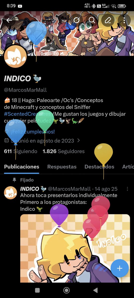 Epa y estos globitos??
GENTE ES MI CUMPLEAÑOS, CUMPLIENDO 19 AÑOS VAMOOOOOS