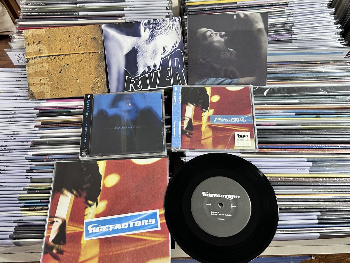 け*様 AGE FACTORY 7インチレコード FLAKE20周年に出てくれるAge Factory 過去に7インチ2枚とアルバム1枚を
