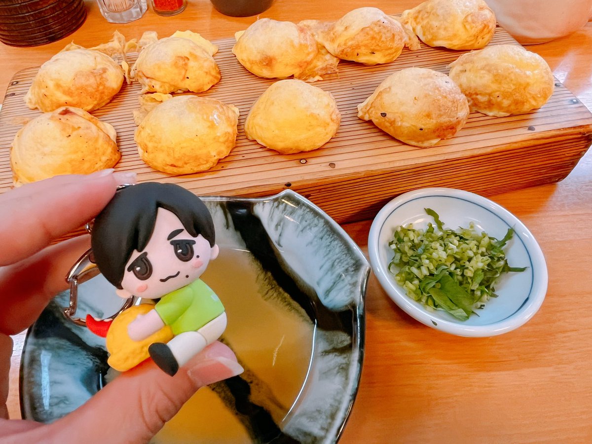いつも亮ちゃんのLIVEの時は🐙明石焼きを食べるけど今日はさらに特別感があるね！🥰

#ONEMANSHOW